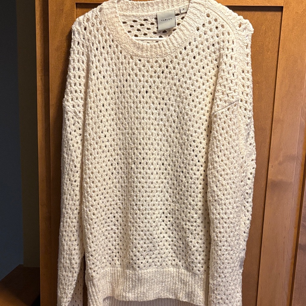 Varley Cream Knit Sweater
